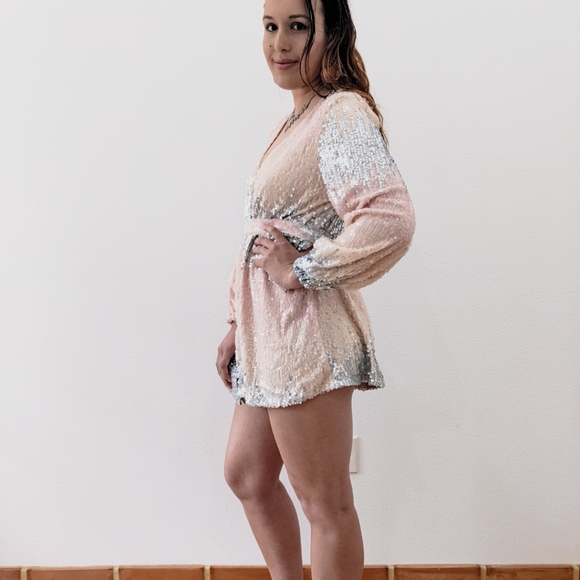 NWT Summer Cotton Candy Sequin Elegant Dress S: Small-Medium - Picture 6 of 8